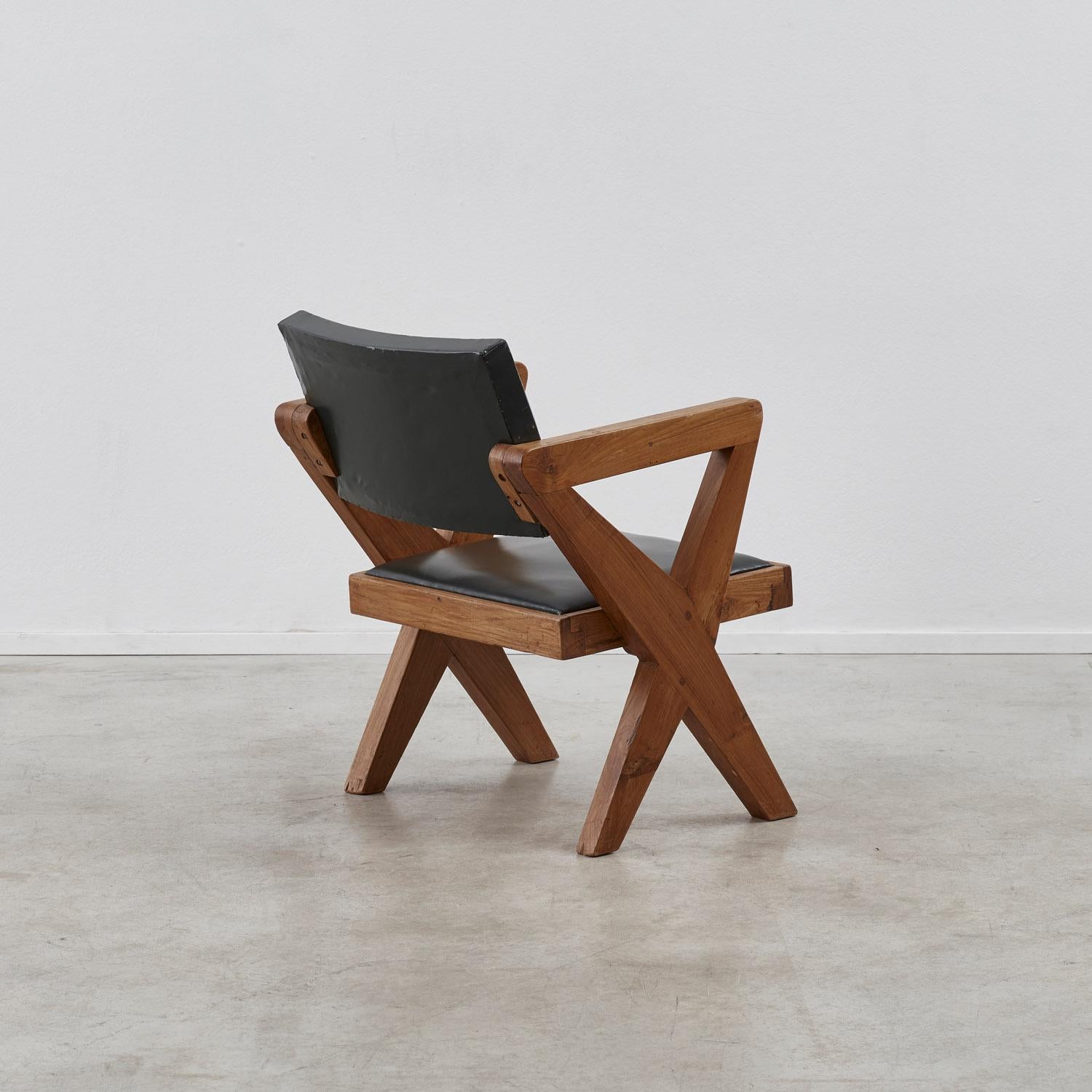 Mid-20th Century pair of Pierre Jeanneret 'Showroom' armchairs - France, 1960 For Sale