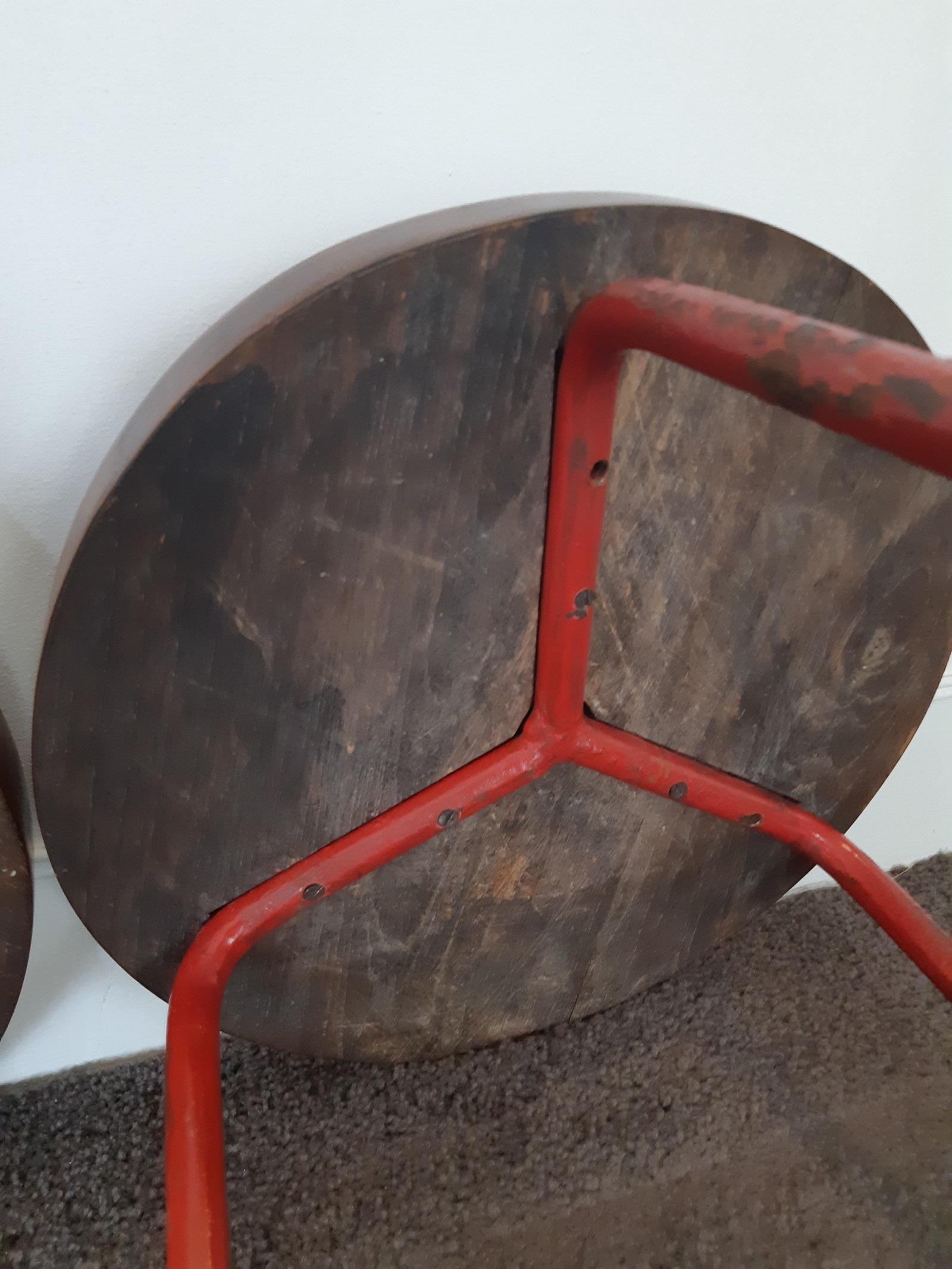 Pair of Pierre Jeanneret Stools, 1960s, Chandigarh 5