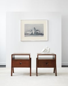 Pair of Pierre Jeanneret Teak Side Tables