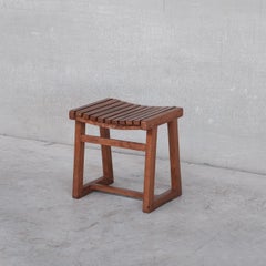 Pareja de taburetes de teca Pierre Jeanneret PJ-011029