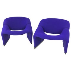 Pair of Pierre Paulin 1970s Groovy Chairs