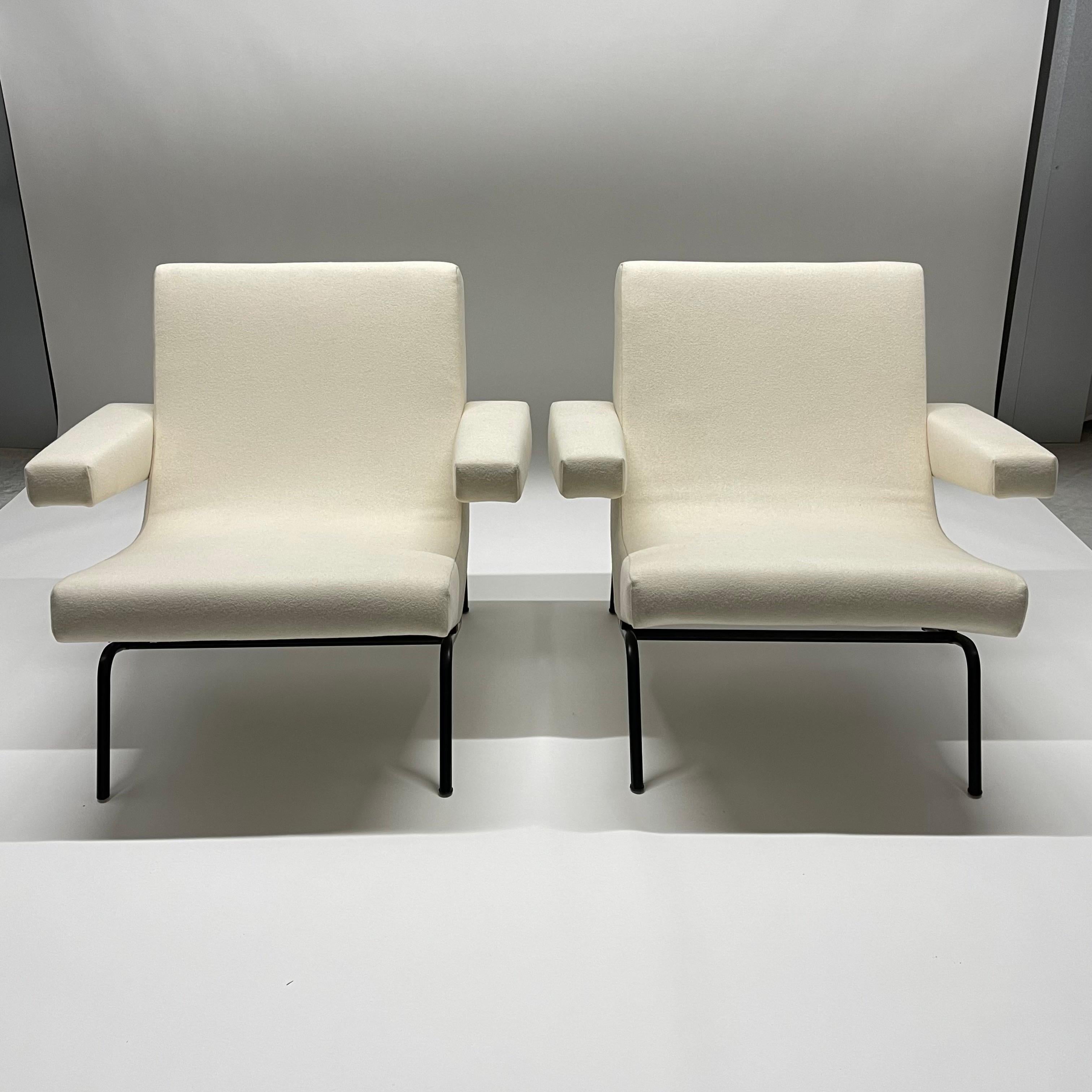 Ein Paar Sessel CM 194 von Pierre Paulin für Thonet, Frankreich, um 1958 (Moderne der Mitte des Jahrhunderts) im Angebot