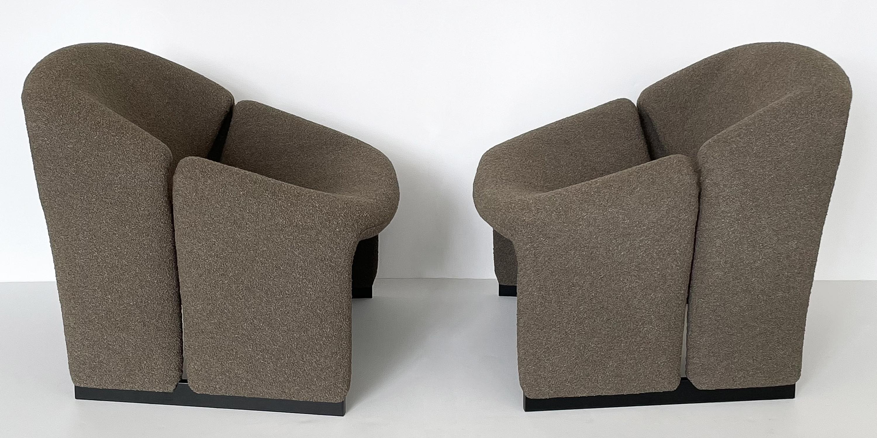 Dutch Pair of Pierre Paulin F580 1st Edition Groovy Lounge Chairs for Artifort