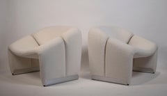 Pair of Pierre Paulin Lounge Chairs Early French Model F580 for Artifort