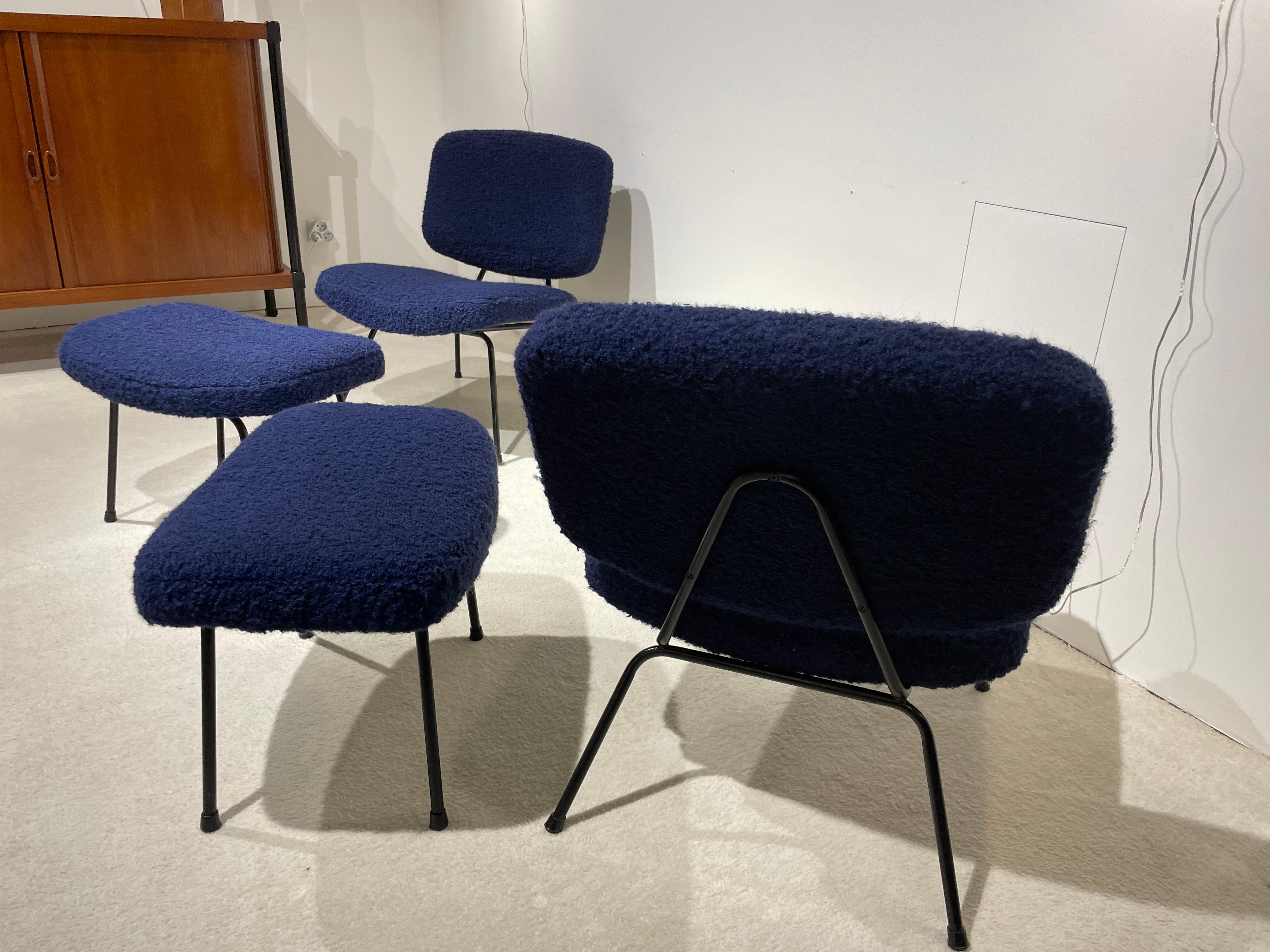 20th Century Pair of Pierre Paulin Low Chairs