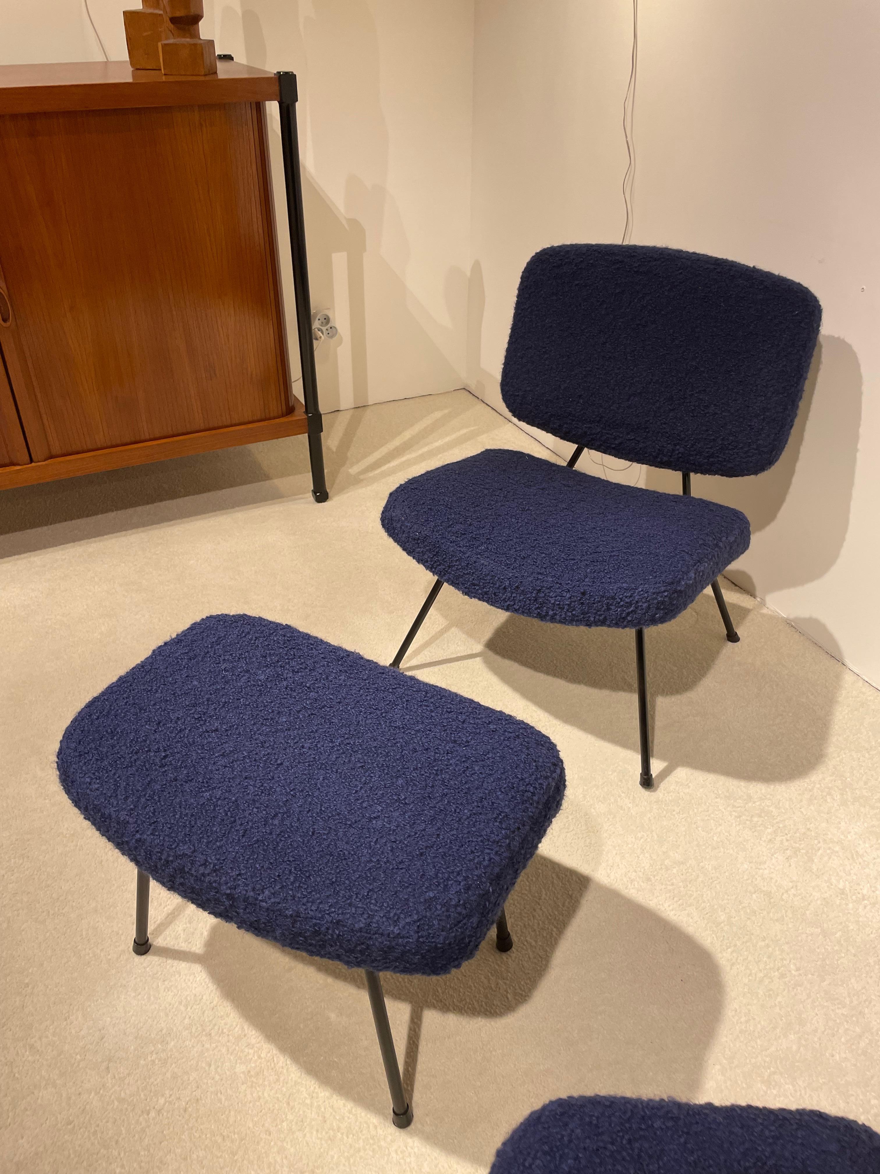 Metal Pair of Pierre Paulin Low Chairs