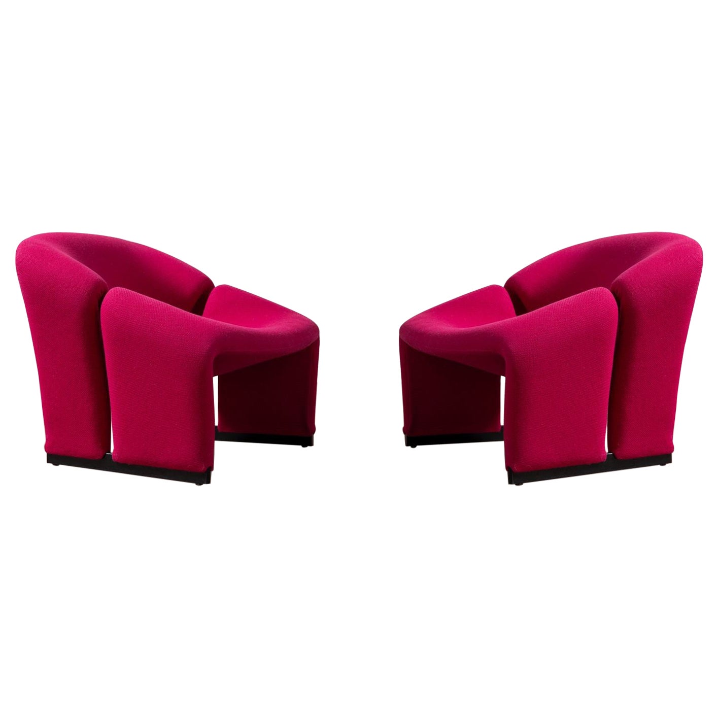 Paar Pierre Paulin "M" Lounge Chairs Model F580 für Artifort 1st Edition im Angebot
