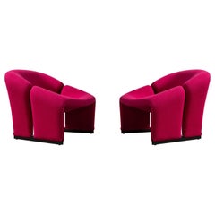 Pair of Pierre Paulin "M" Lounge Chairs Model F580 for Artifort 1st Edition