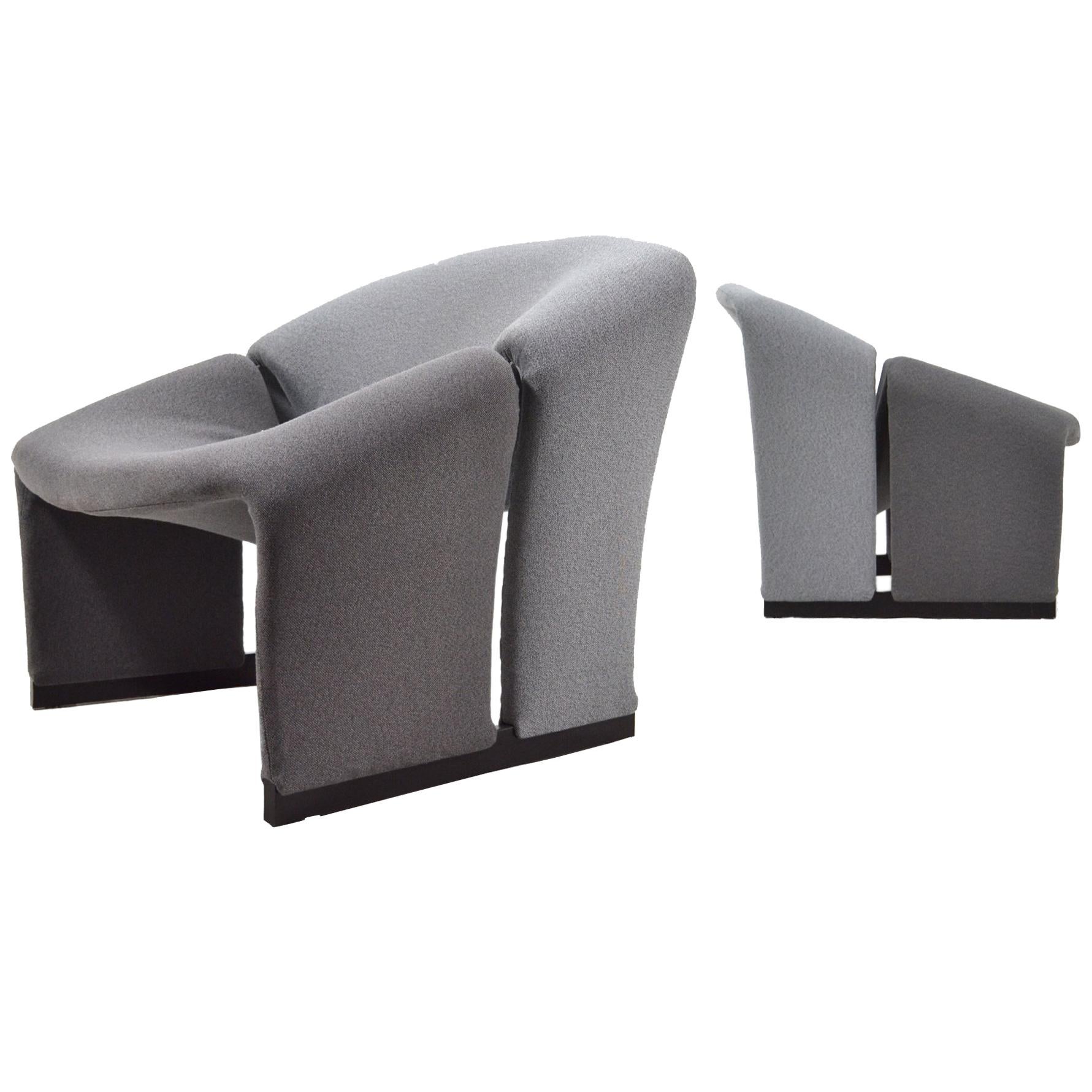 Pair of Pierre Paulin Model F580 Lounge Chairs by Artifort
