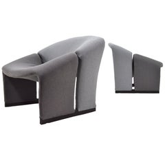 Pair of Pierre Paulin Model F580 Lounge Chairs by Artifort