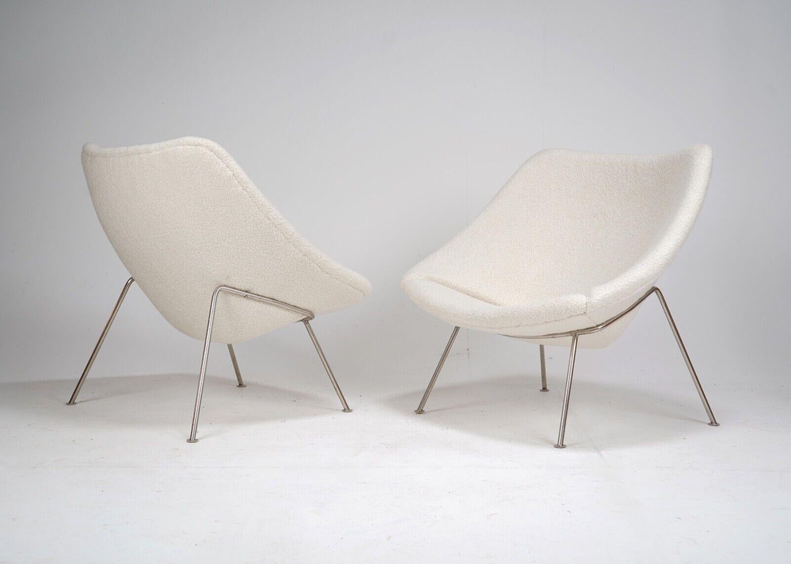 Pair of Pierre Paulin Oyster Chairs For Artifort For Sale 1