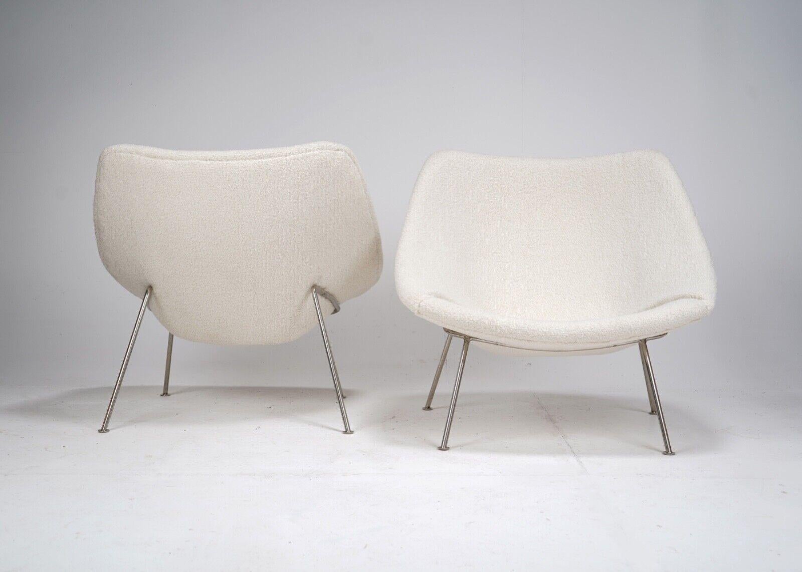 Pair of Pierre Paulin Oyster Chairs For Artifort For Sale 2