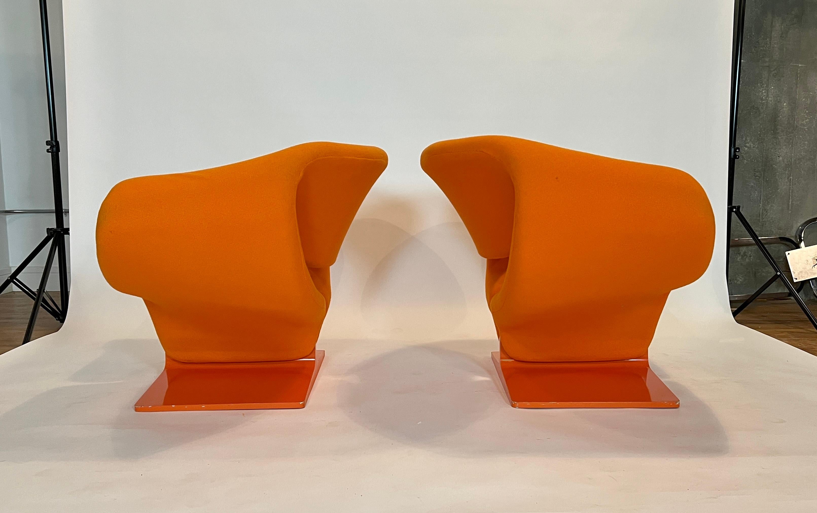 French Pair of Pierre Paulin Ribbon Chair by Artifort