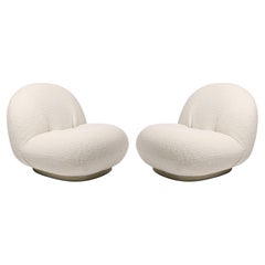 Pair Of Pierre Paulin Swivel Pacha Lounge Chair by Gubi