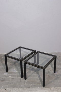 Pair of Pierre Vandel Paris side tables, 1970s