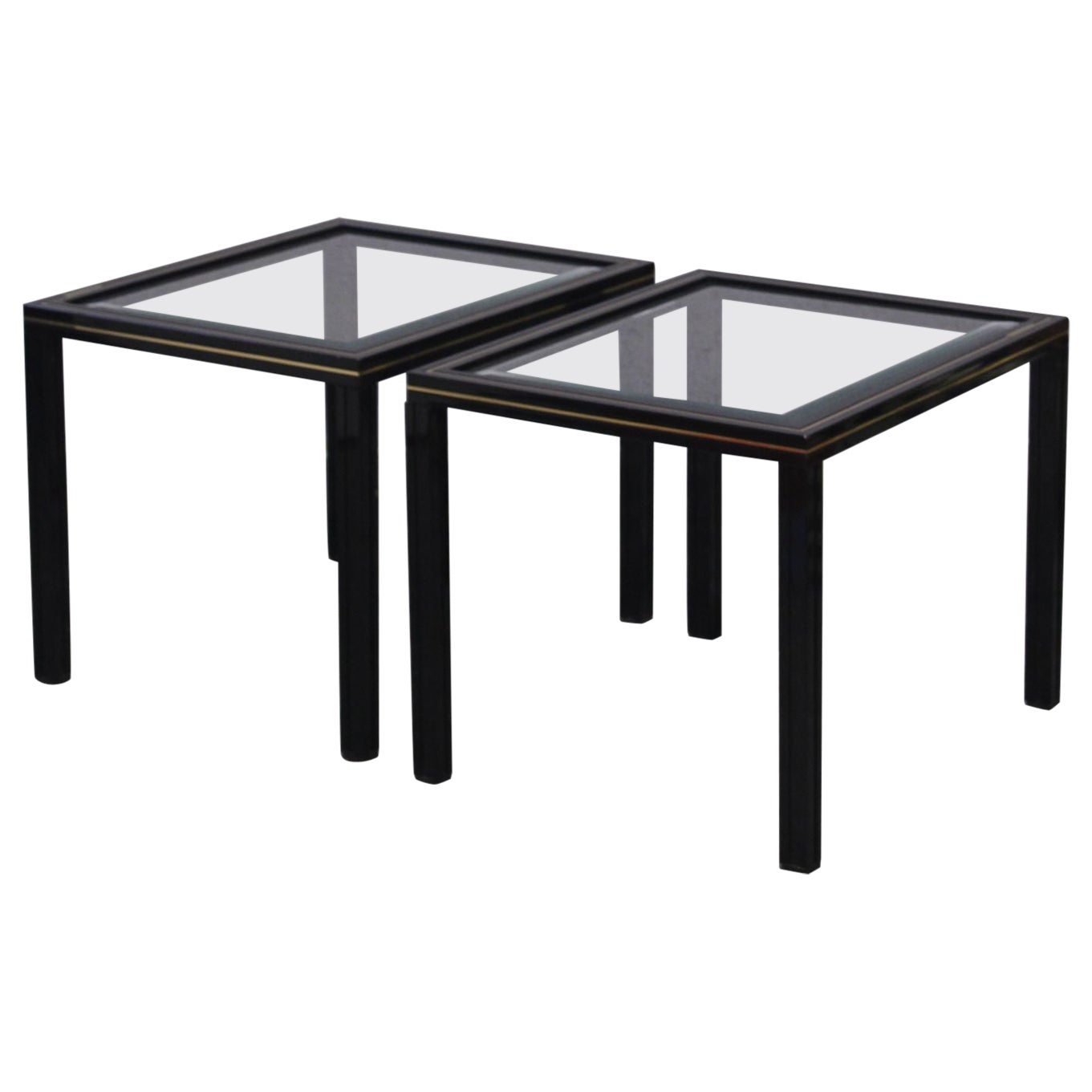 Pair of Pierre Vandel Paris side tables, 1970s