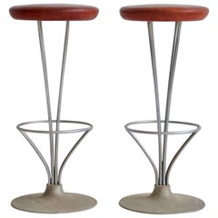 Pair of Piet Hein Bar Stools by Fritz Hansen