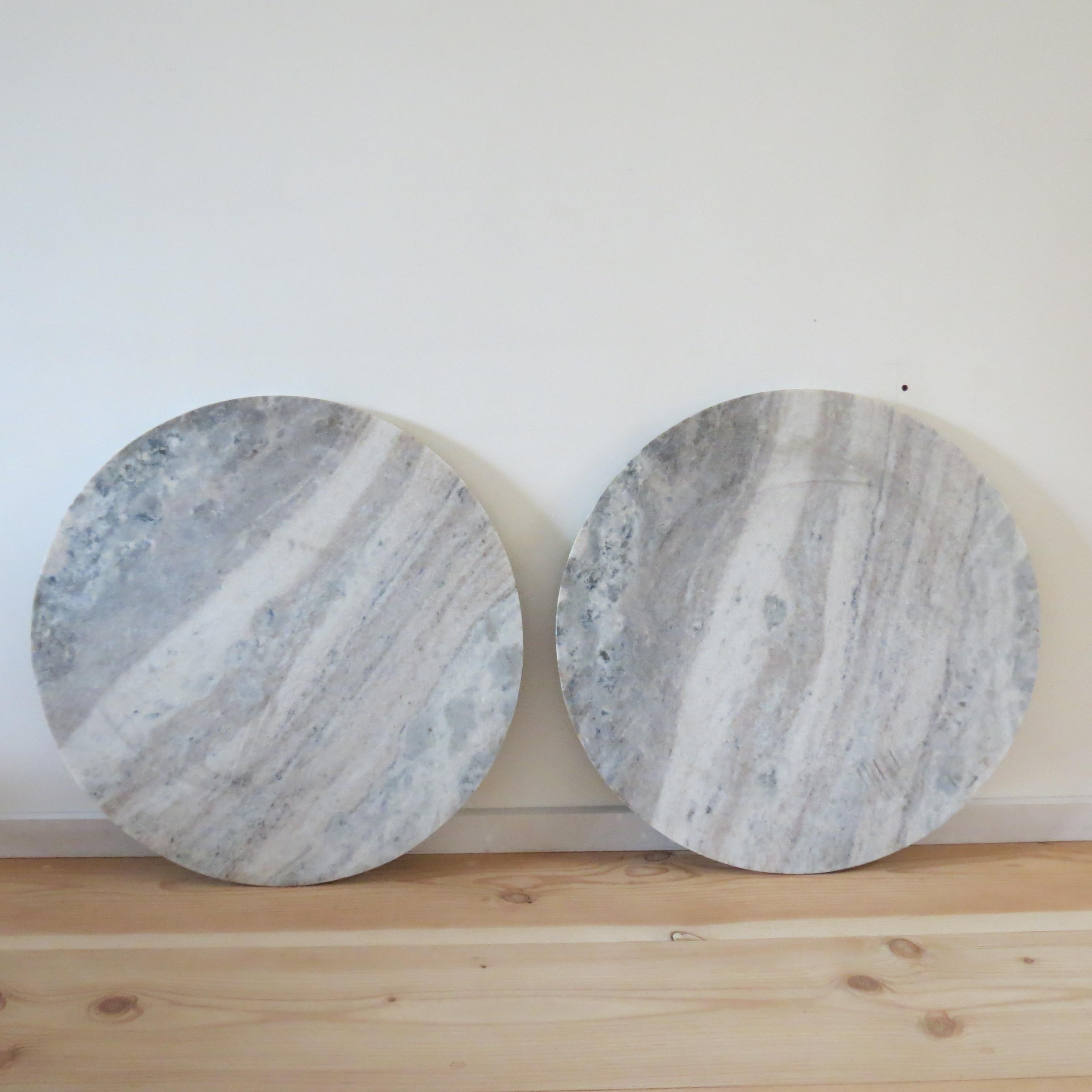 Pair of Pietra Dura Italian Marble Table Tops Geometric Pattern 8