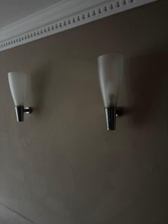 Paar Pietro Chiesa Modell 1537 Wandleuchten für Fontana Arte