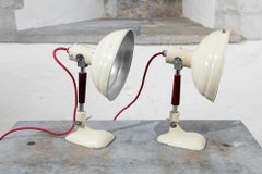 Pair of Pifco Heat Lamps with Cast Iron Base, 1950's