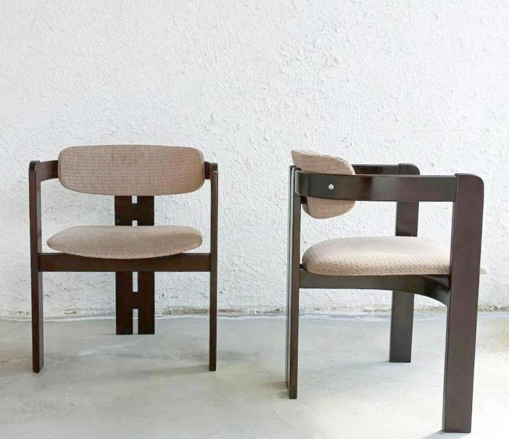 Italian Pair of Pigreco Chairs by Tobia Scarpa for Gavina