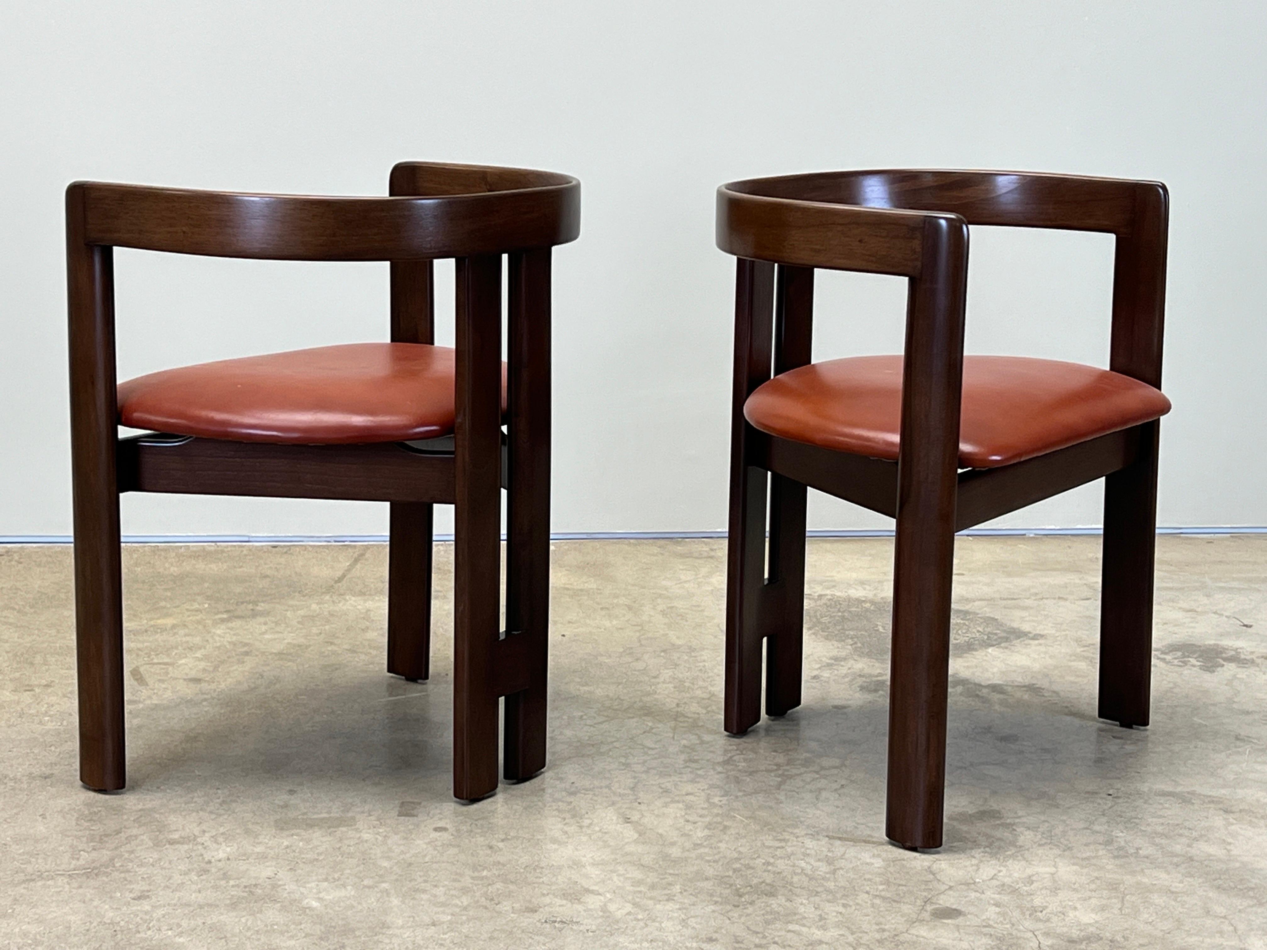 Pair of “Pigreco” Dining Chairs by Tobia Scarpa for Gavina 1