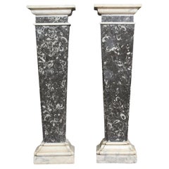 Pair of Pilasters in Precious Marble
