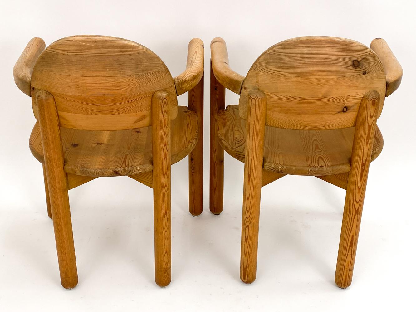  Pair of Pine Armchairs by Rainer Daumiller, Denmark, circa 1980 For Sale 6