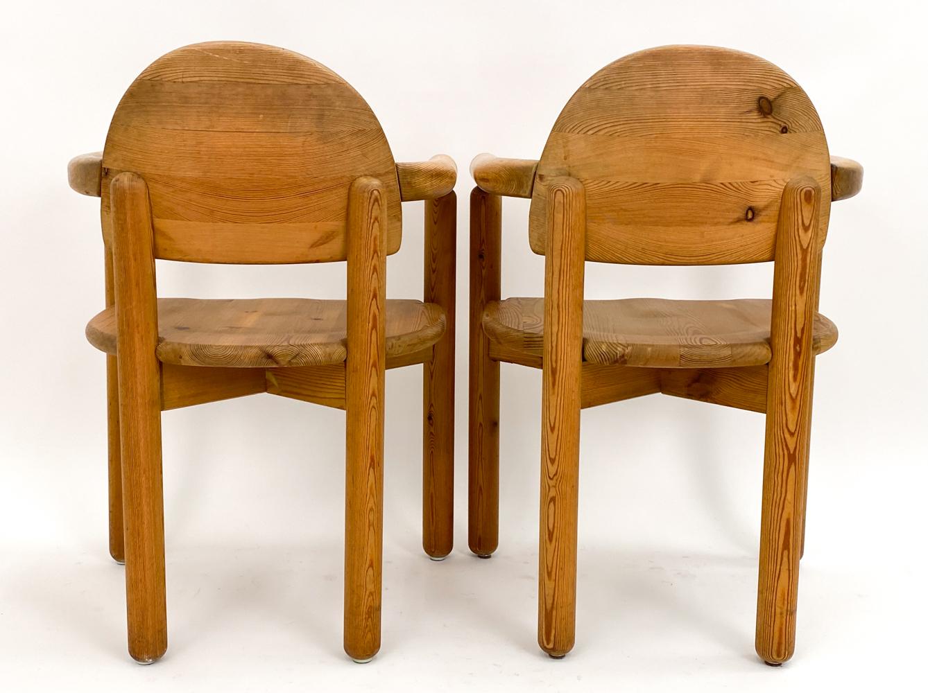  Pair of Pine Armchairs by Rainer Daumiller, Denmark, circa 1980 For Sale 7
