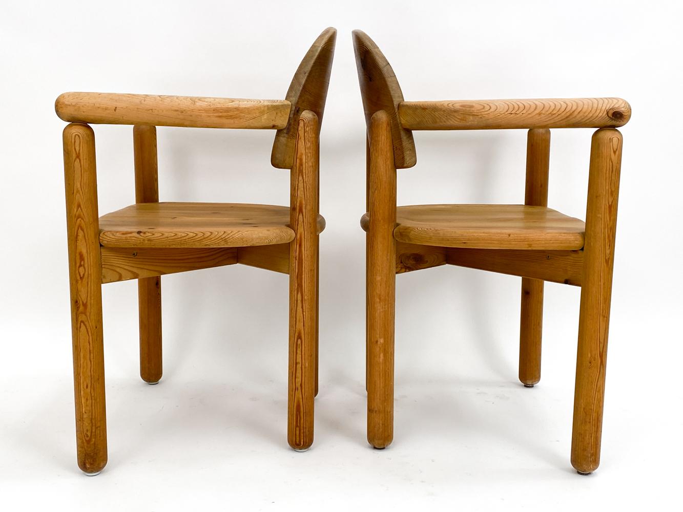  Pair of Pine Armchairs by Rainer Daumiller, Denmark, circa 1980 For Sale 9