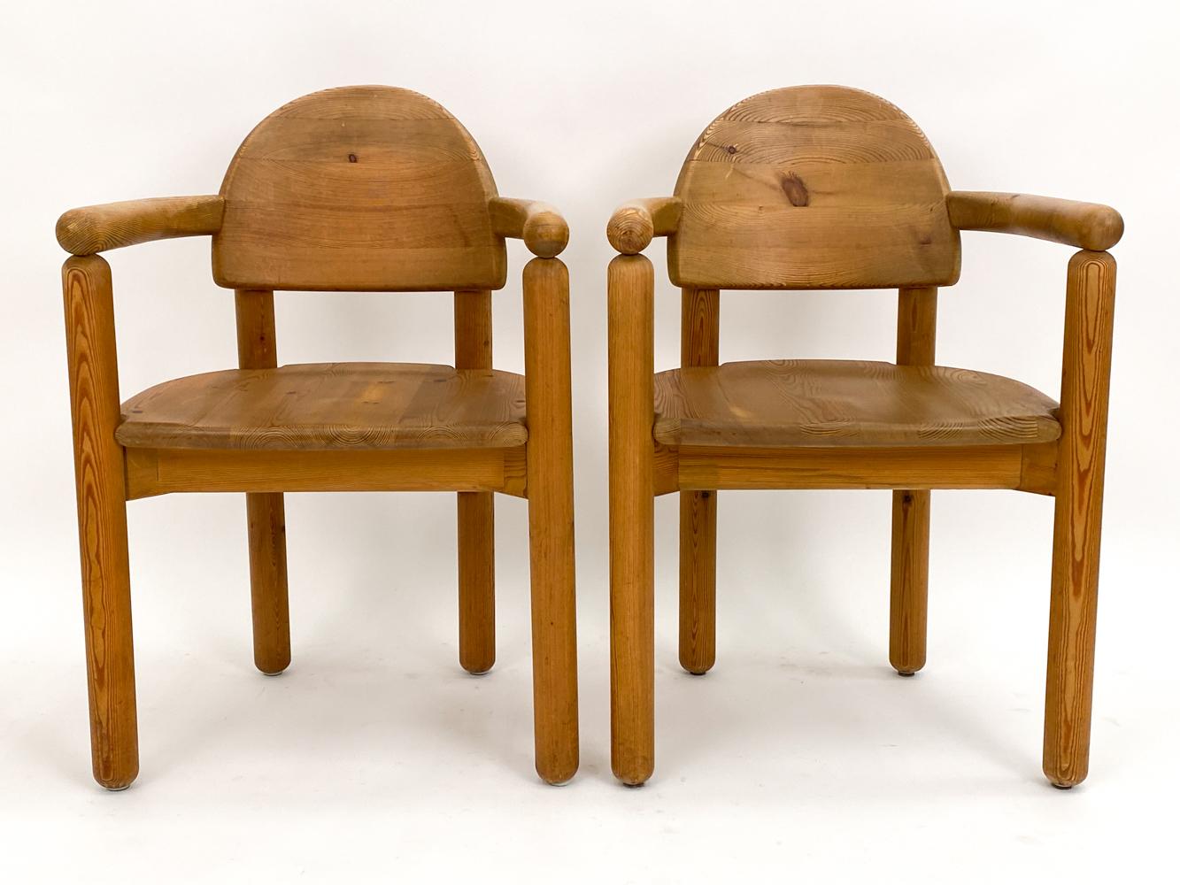  Pair of Pine Armchairs by Rainer Daumiller, Denmark, circa 1980 In Good Condition For Sale In Norwalk, CT