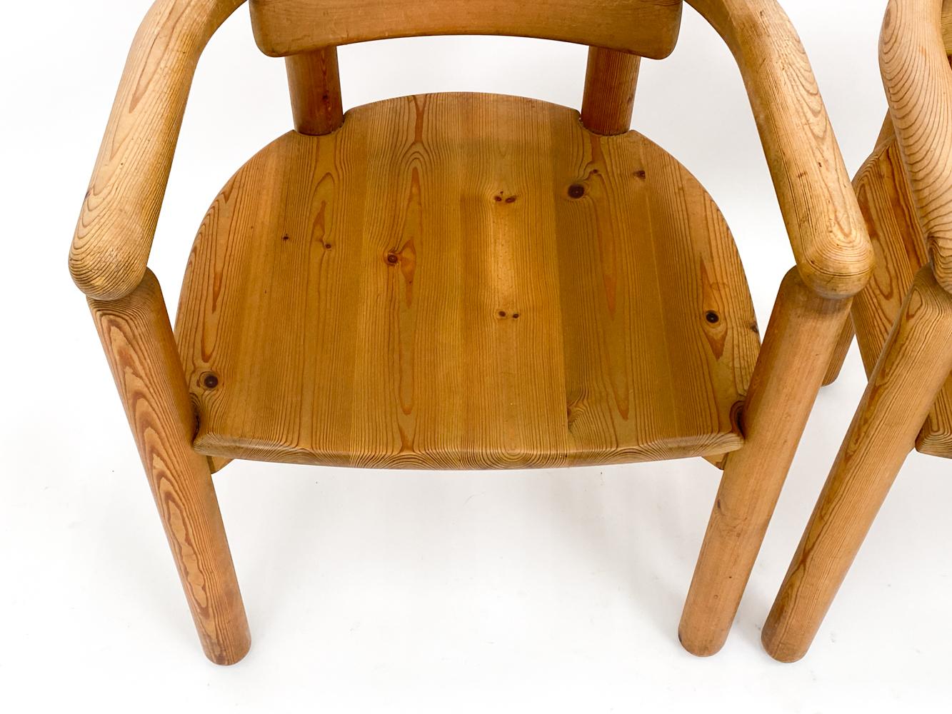 Pair of Pine Armchairs by Rainer Daumiller, Denmark, circa 1980 For Sale 1