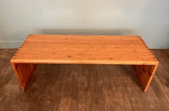 Pair of pine benches, " Chalet " style  France circa 1970