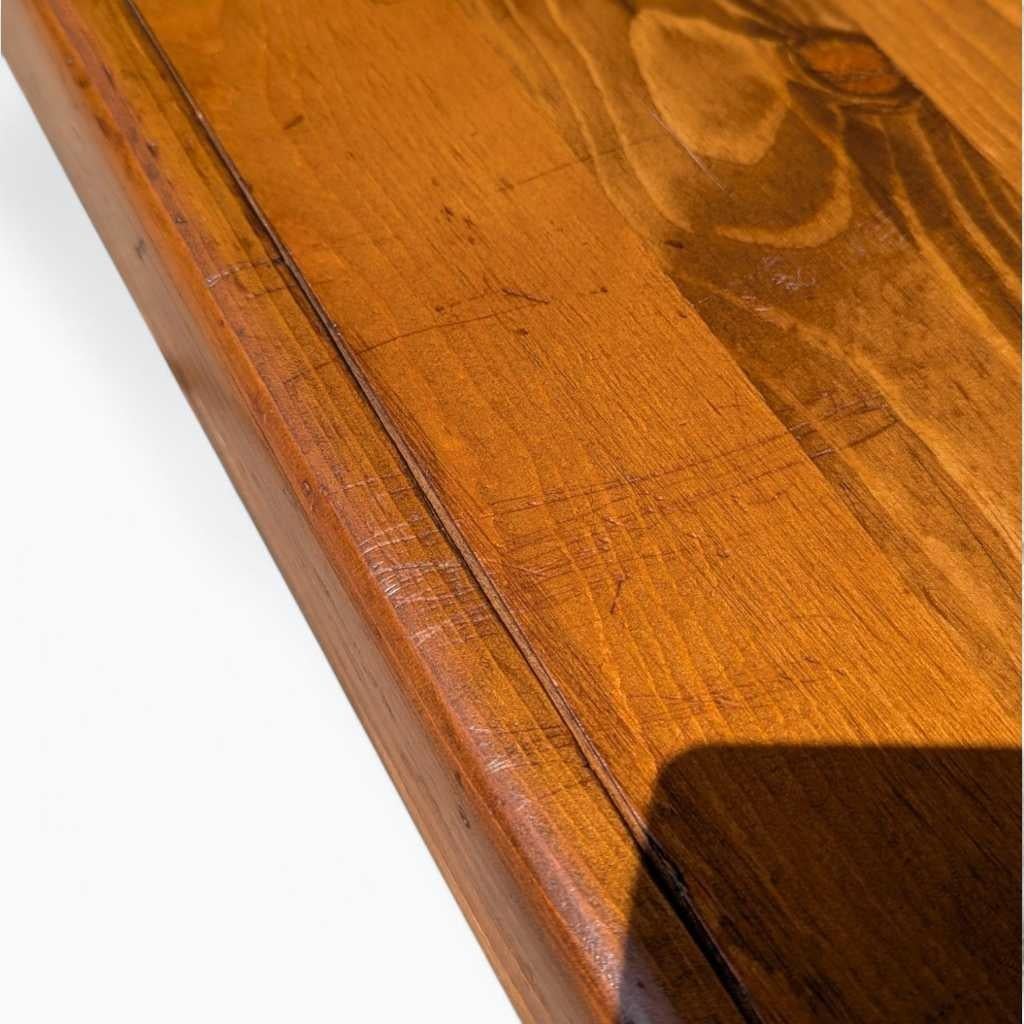Pair of Pine Bookcases, Adjustable Shelves, Rustic Solid Wood, c. 1970s USA For Sale 11