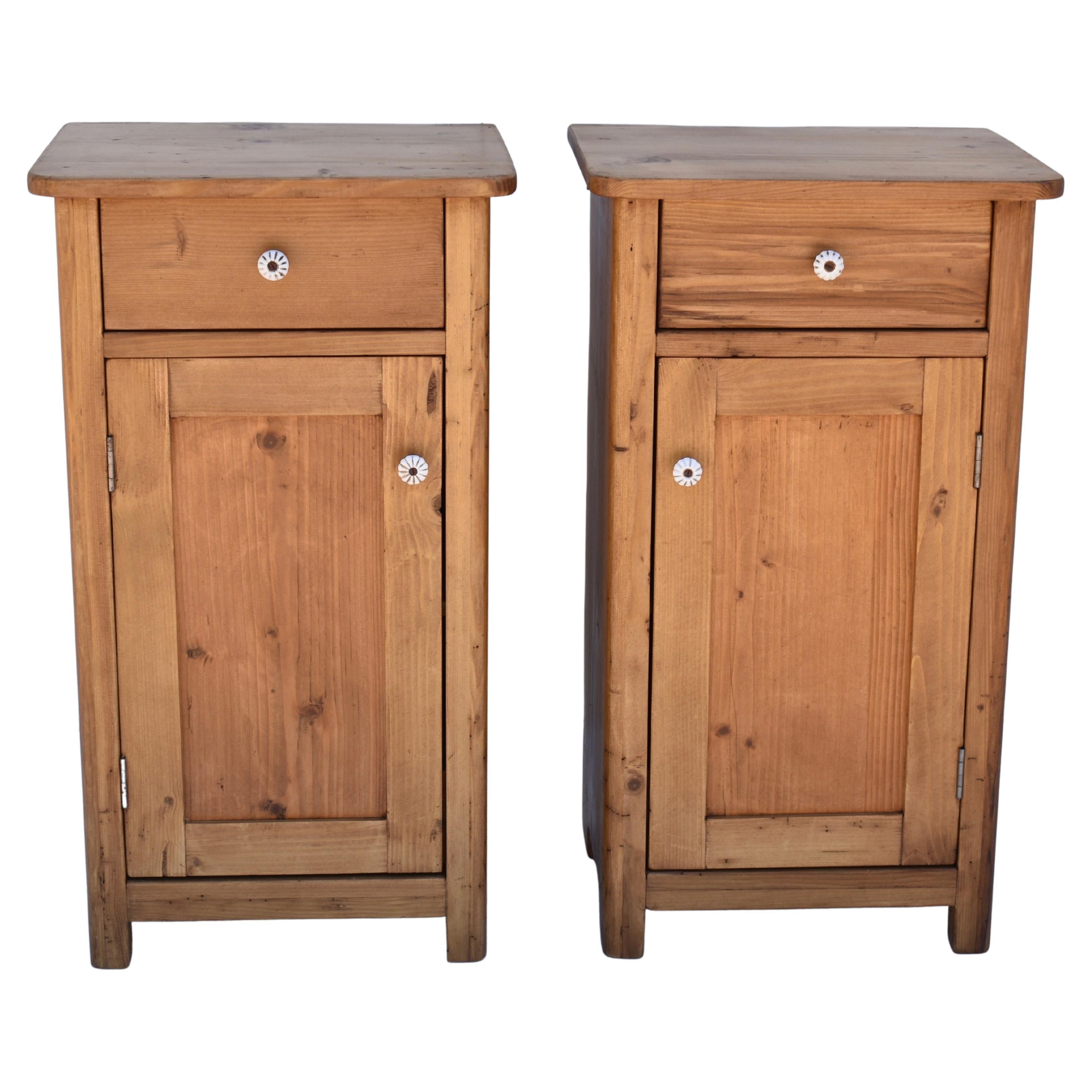 Knotty pine 2024 nightstand for sale