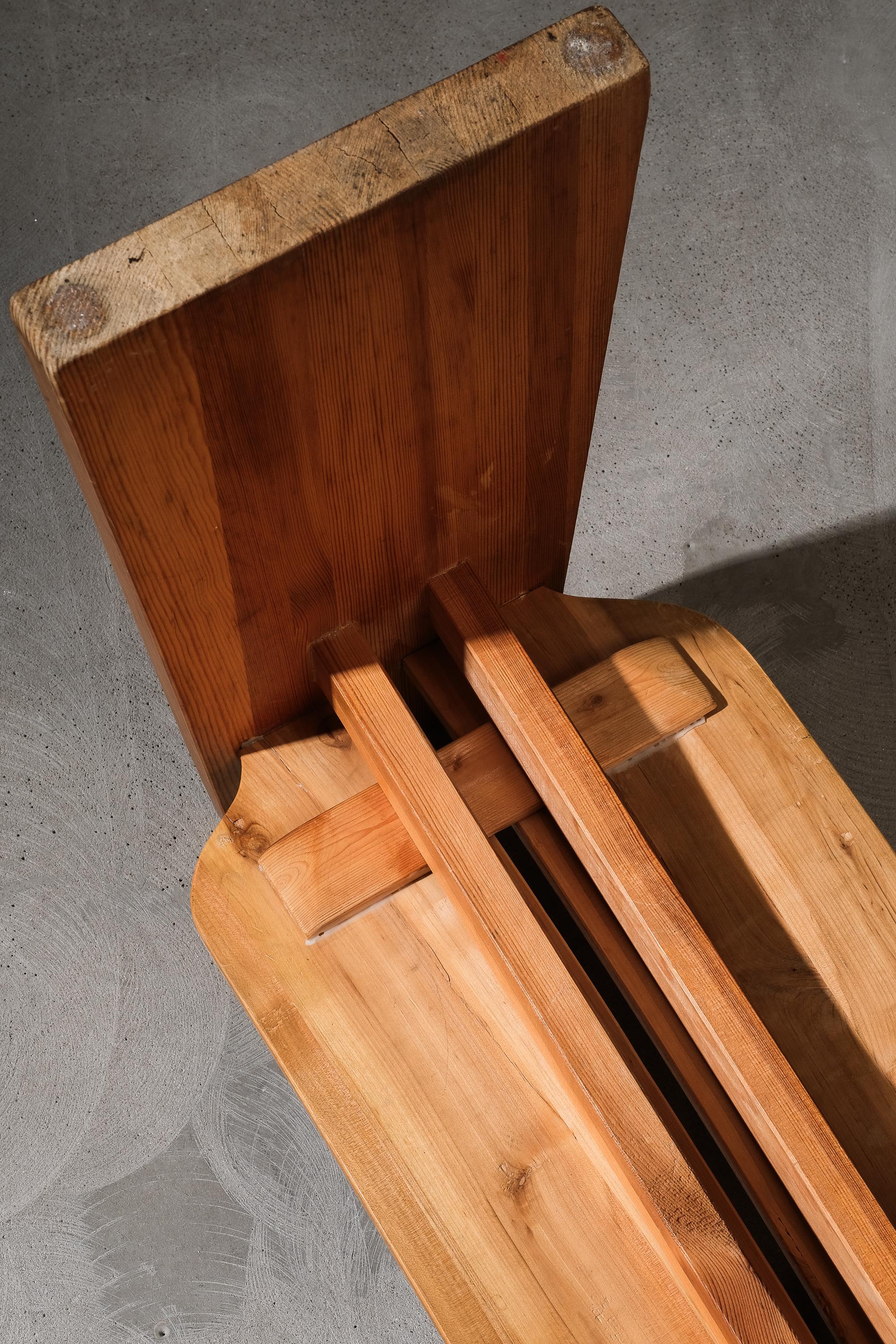 Paire de tabourets en pin Gilbert Marklund, Suède, 1970 en vente 10