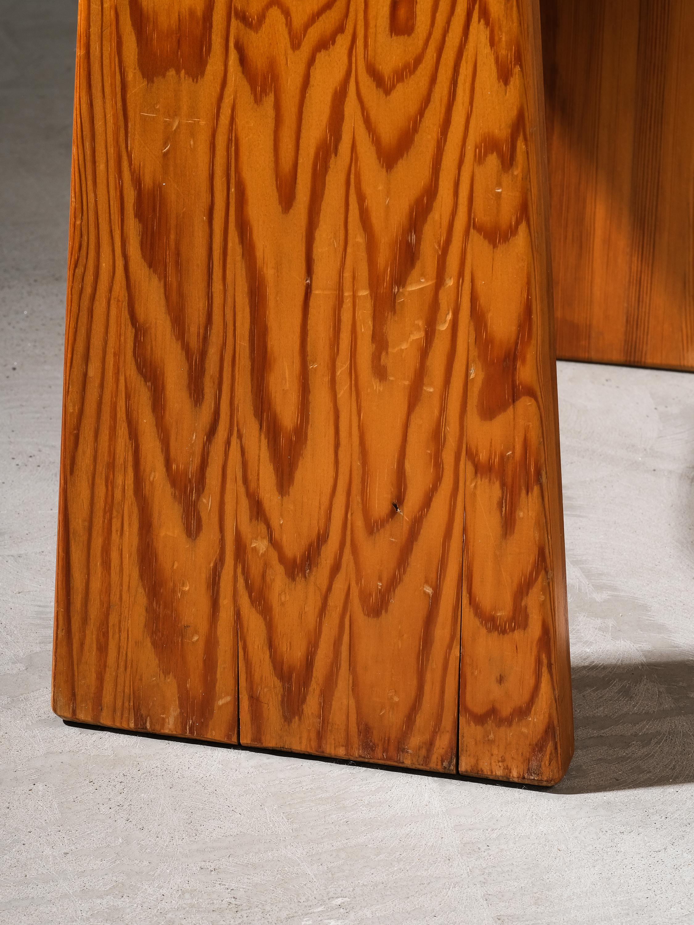 Paire de tabourets en pin Gilbert Marklund, Suède, 1970 en vente 11