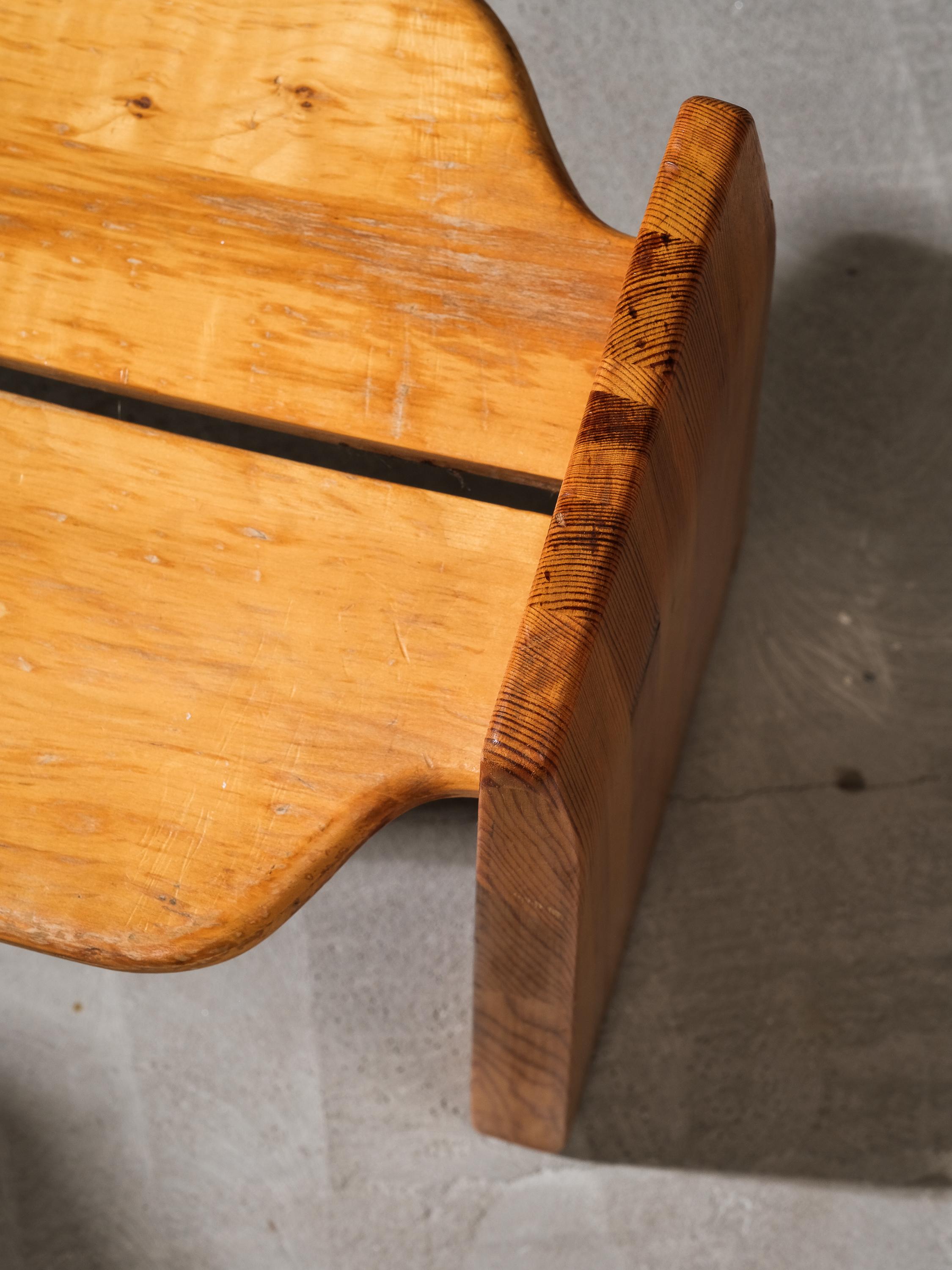Fin du 20e siècle Paire de tabourets en pin Gilbert Marklund, Suède, 1970 en vente
