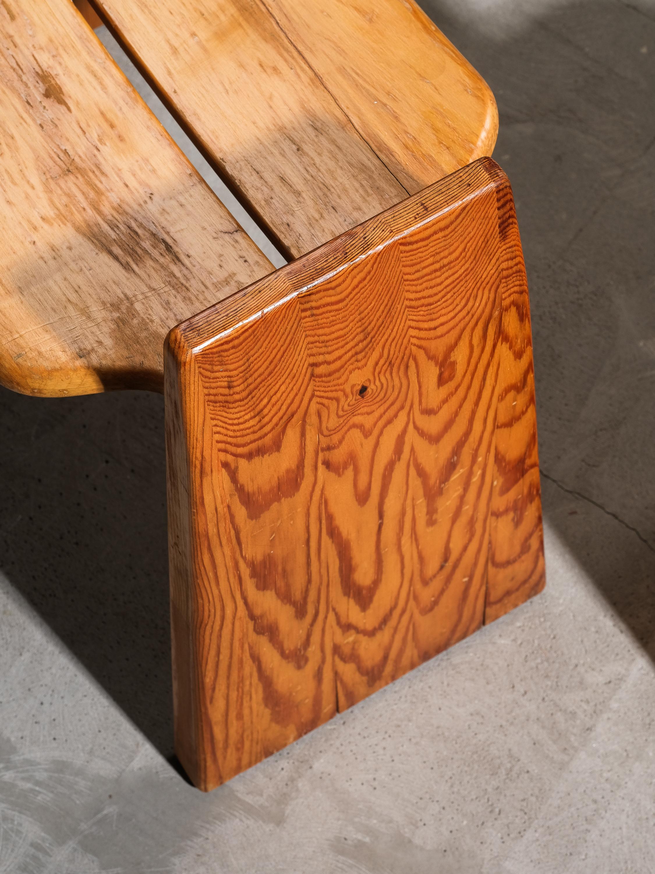 Paire de tabourets en pin Gilbert Marklund, Suède, 1970 en vente 1