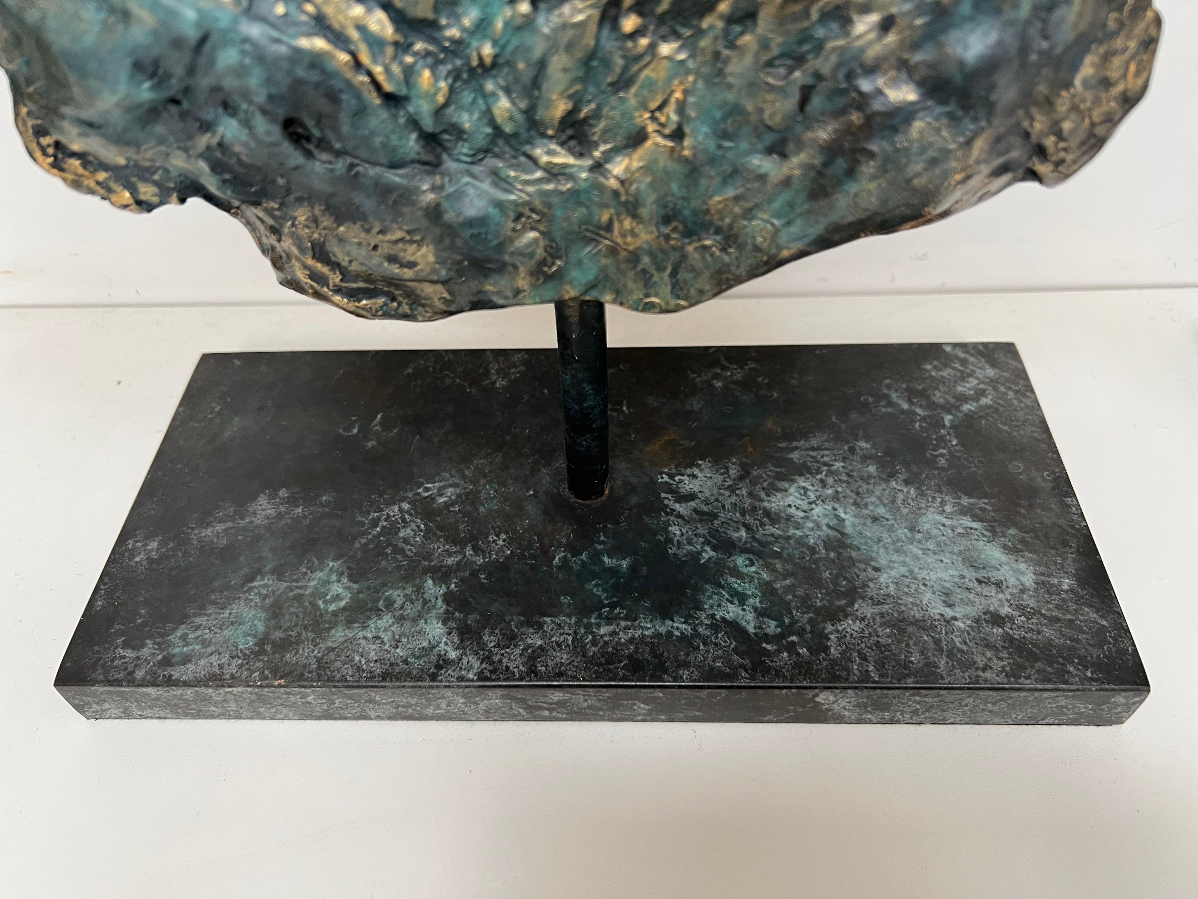 Cast Pair pine trees, bronze, one of a kind For Sale