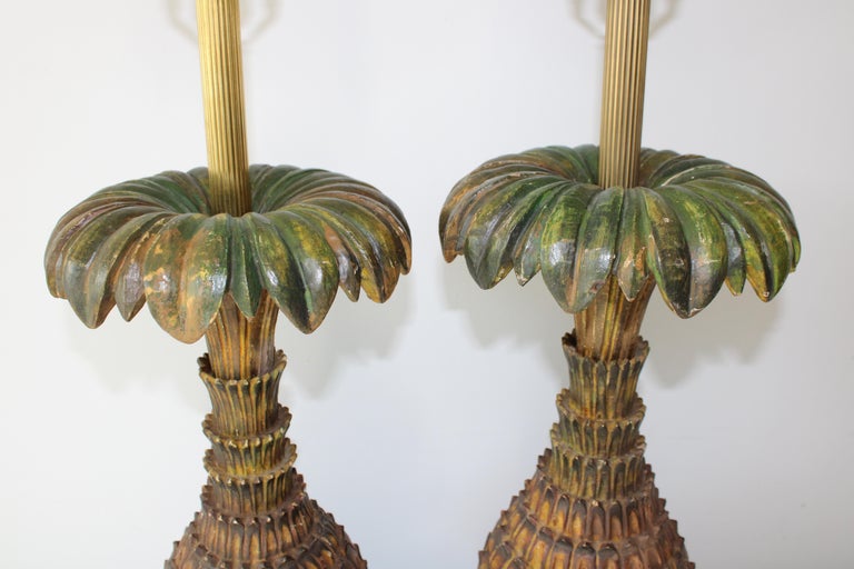 Pair of Pineapple Lamps  For Sale 1