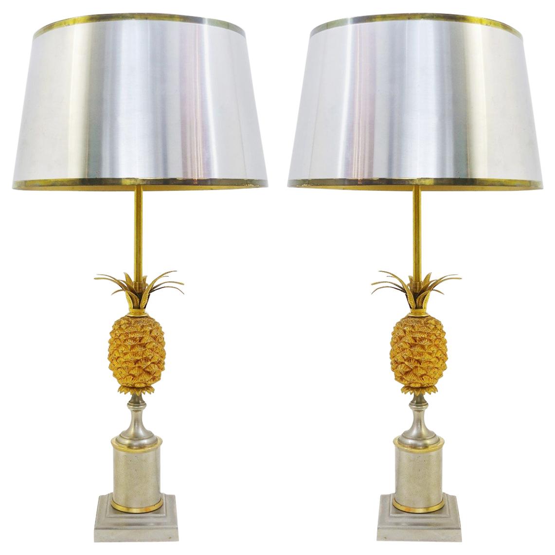 Pair Of Pineapple Lamps Jansen Style