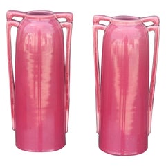Pair of Pink Awaji Vases, circa 1920