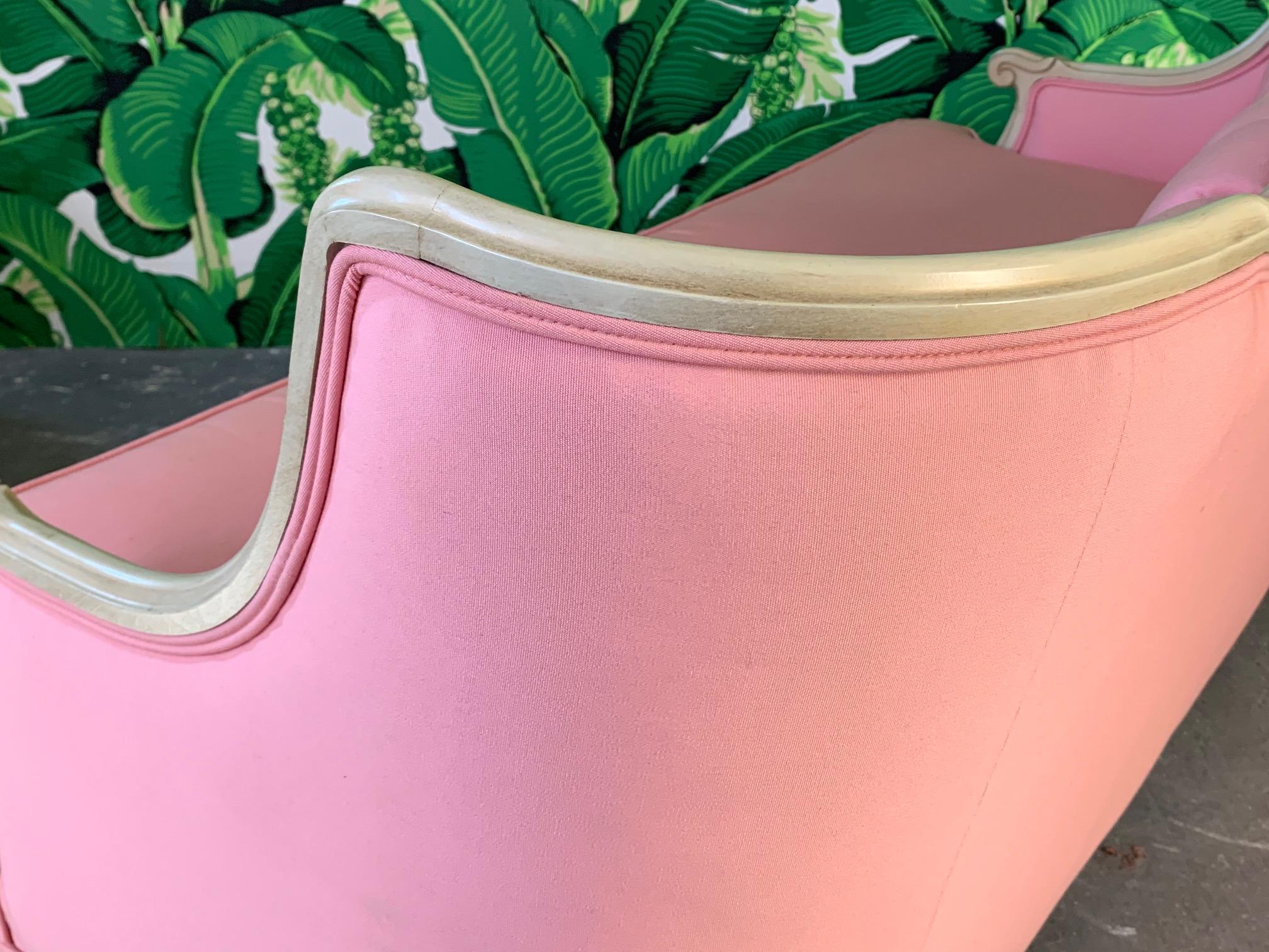 Paar rosa Sofas im französischen Stil 5