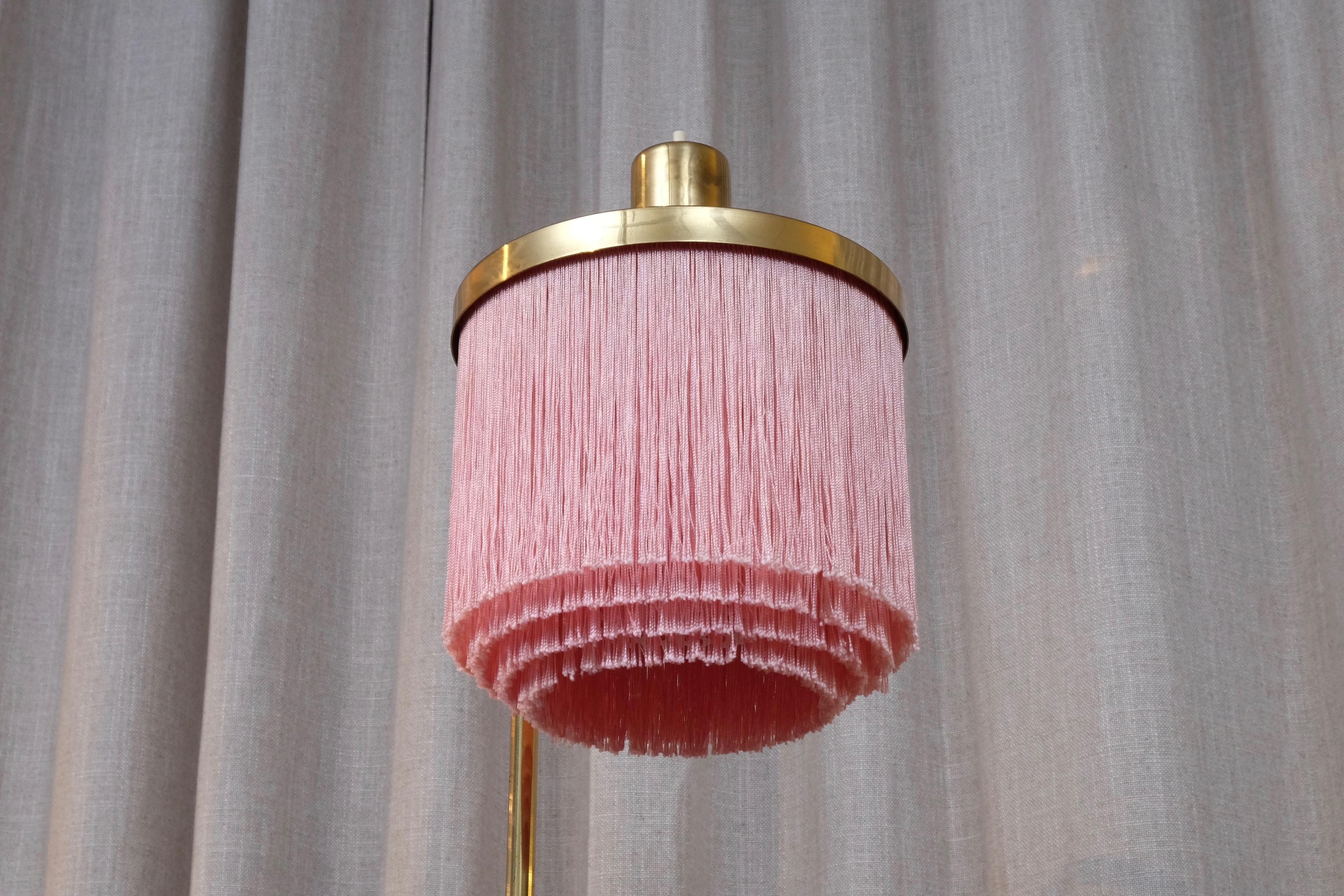Pair of Pink Hans-Agne Jakobsson Floor Lamps Model G-109, 1960s 1