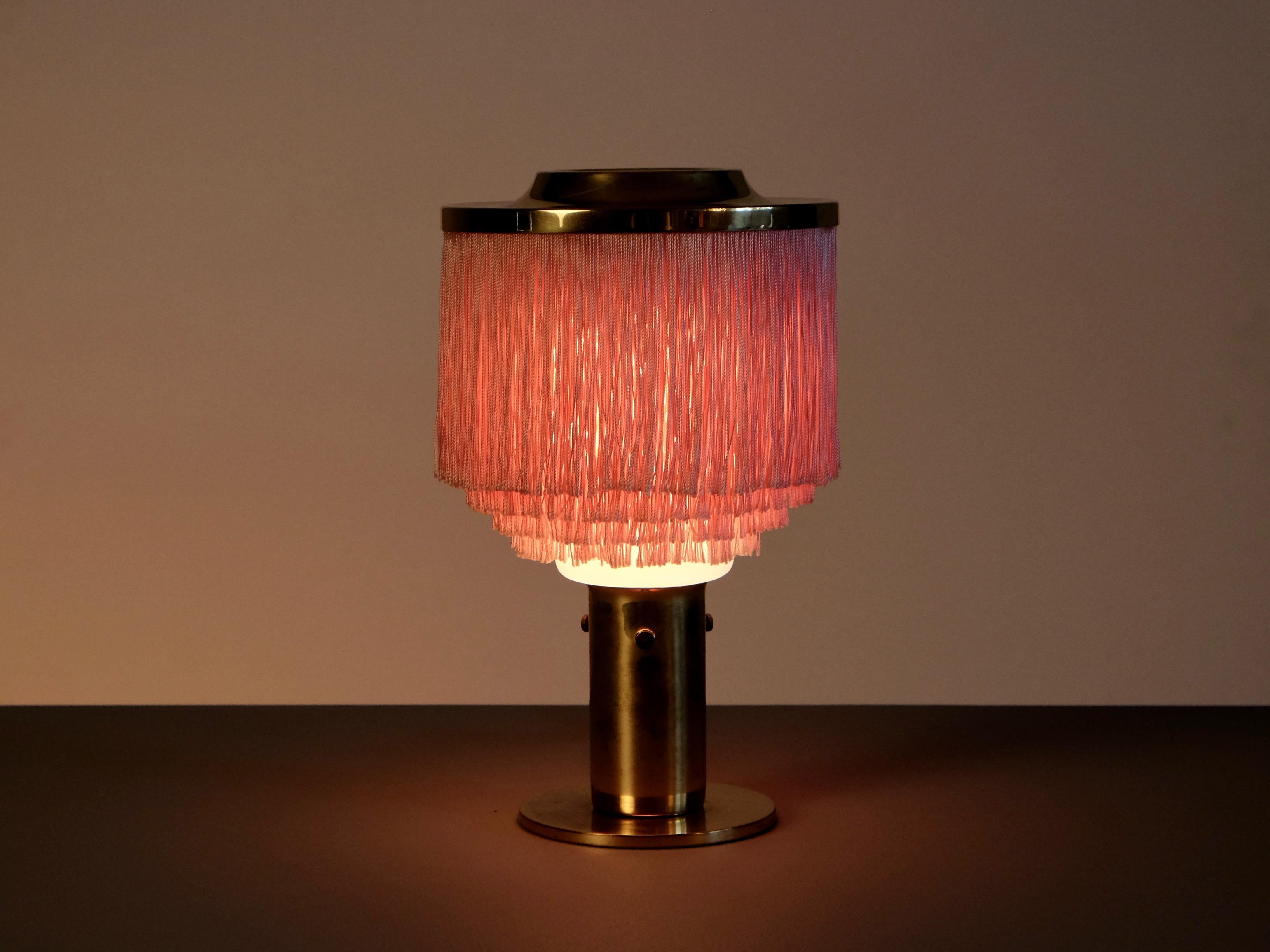 Swedish Pair of Pink Hans-Agne Jakobsson Table Lamps Model B-145, 1960s