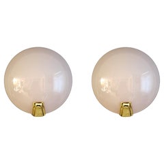 Pair of Pink Murano Scones, 2 Pairs Available