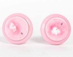 Pair of Pink Opaline Bottles, 19th Century.