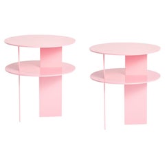 Pair of Pink Sanora Side Tables by Ben Barber Studio