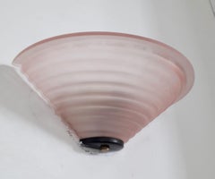 Pair of Pink Sconces by Mazzega